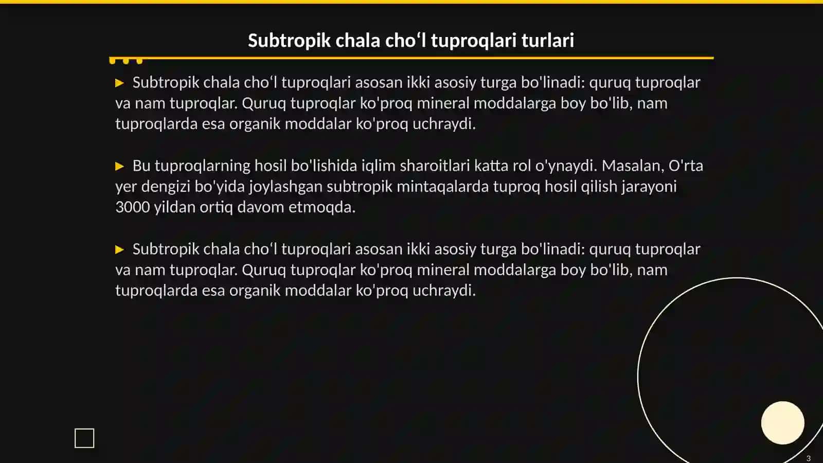 Subtropik chala choʻl va choʻl oblasti tuproqlari 3