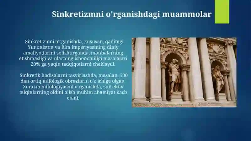 Sinkretizm tushunchasi va uning o’rganilishi 3