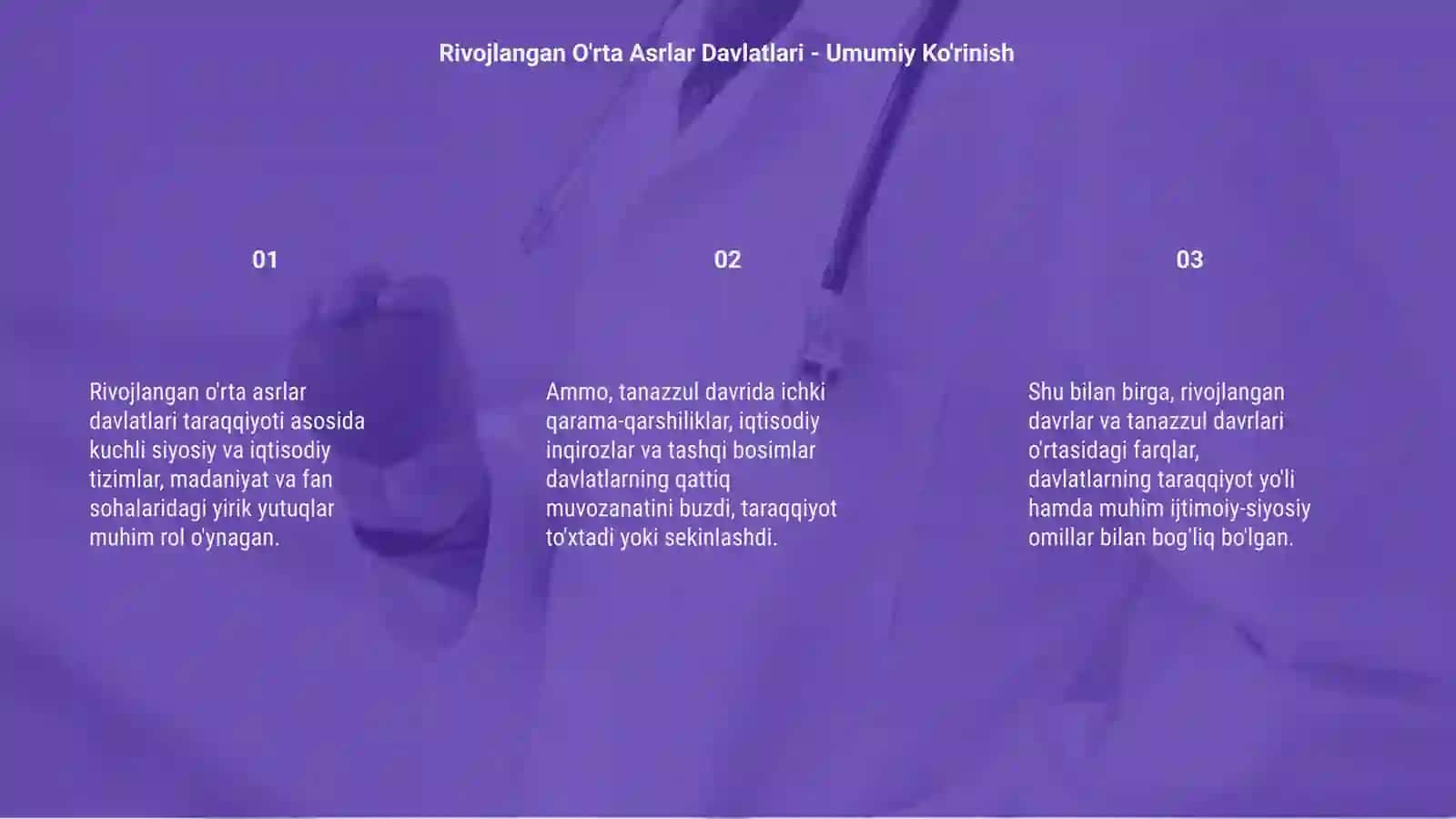 Rivojlangan O'rta Asrlar Davlatlari - Umumiy Ko'rinish 3
