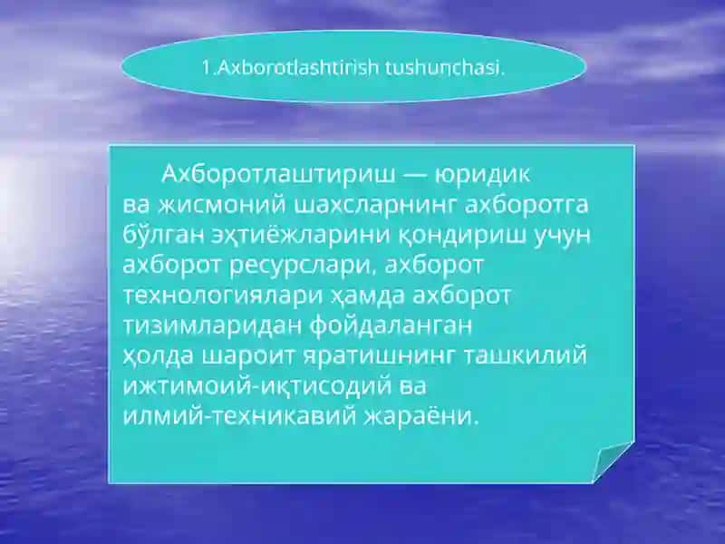 Axborotlashgan jamiyat va uning rivojlanishi istiqboli 3