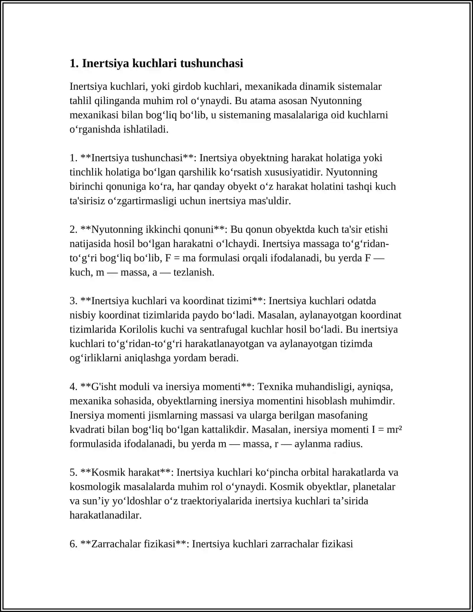 INERSIYA KUCHLARI 3