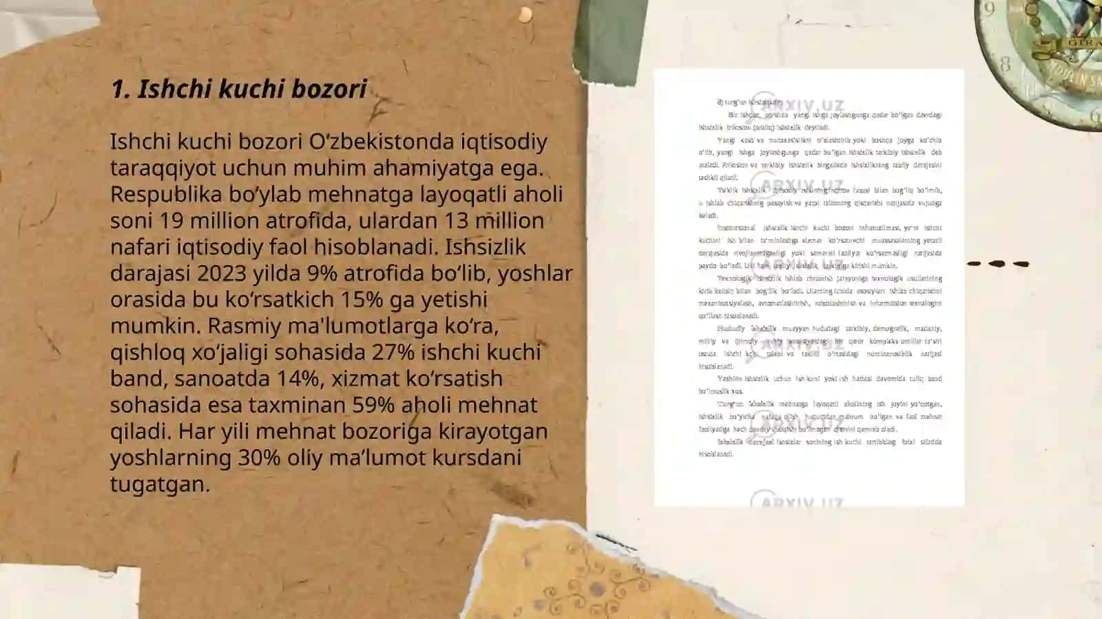 Ishchi kuchi,uning bandligi va ishsizlik 3