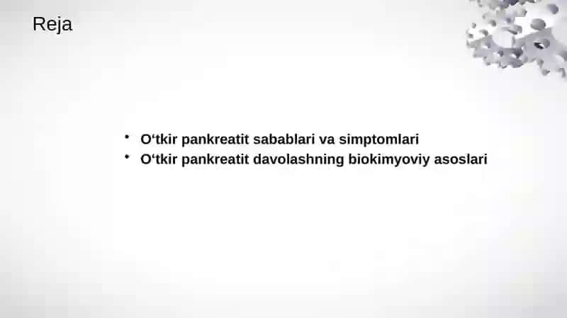 O'tkirpankreatit kelib chiqishi va davolashning biokimyoviy asoslari 3