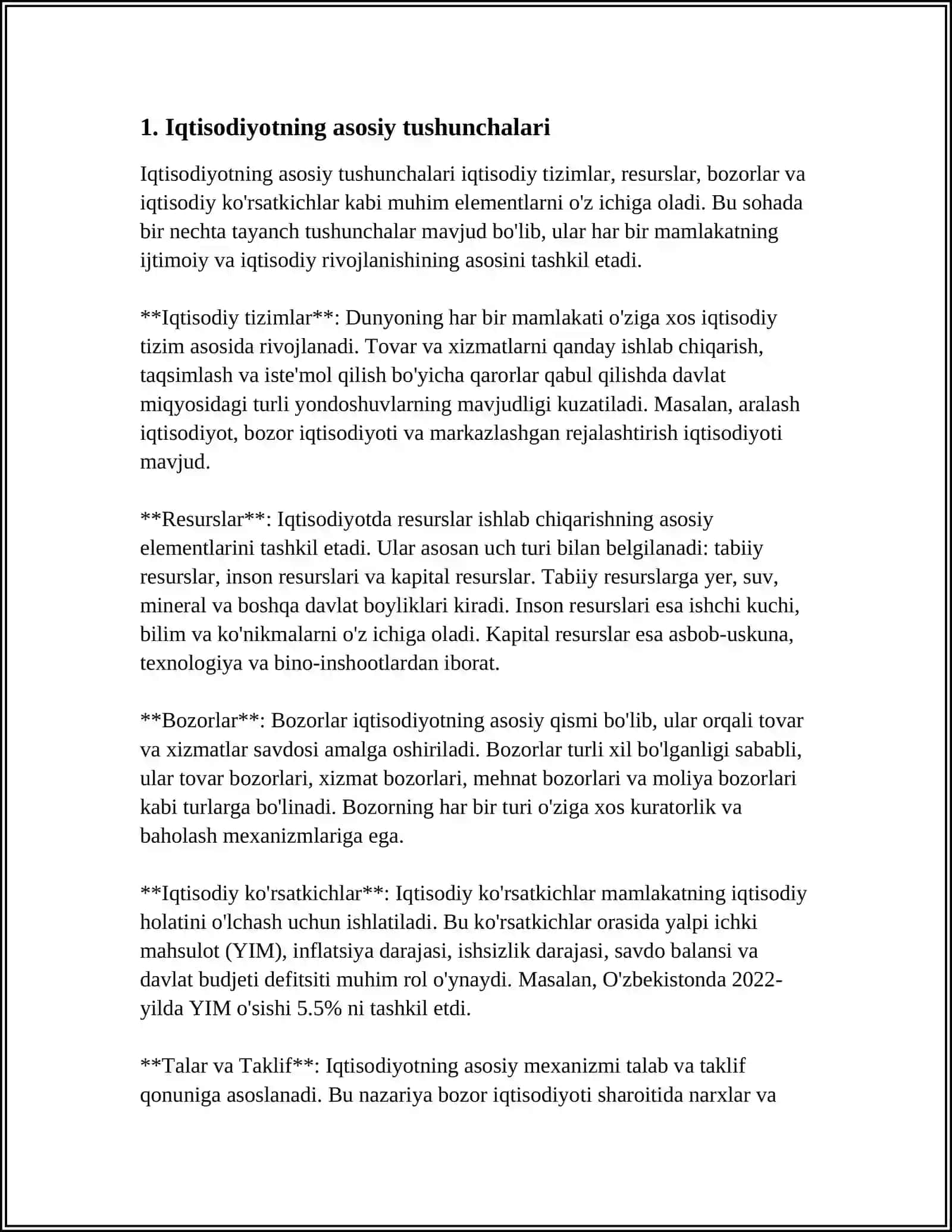 IQTISODIYOTNING ASOSIY TUSHUNCHALARI 3