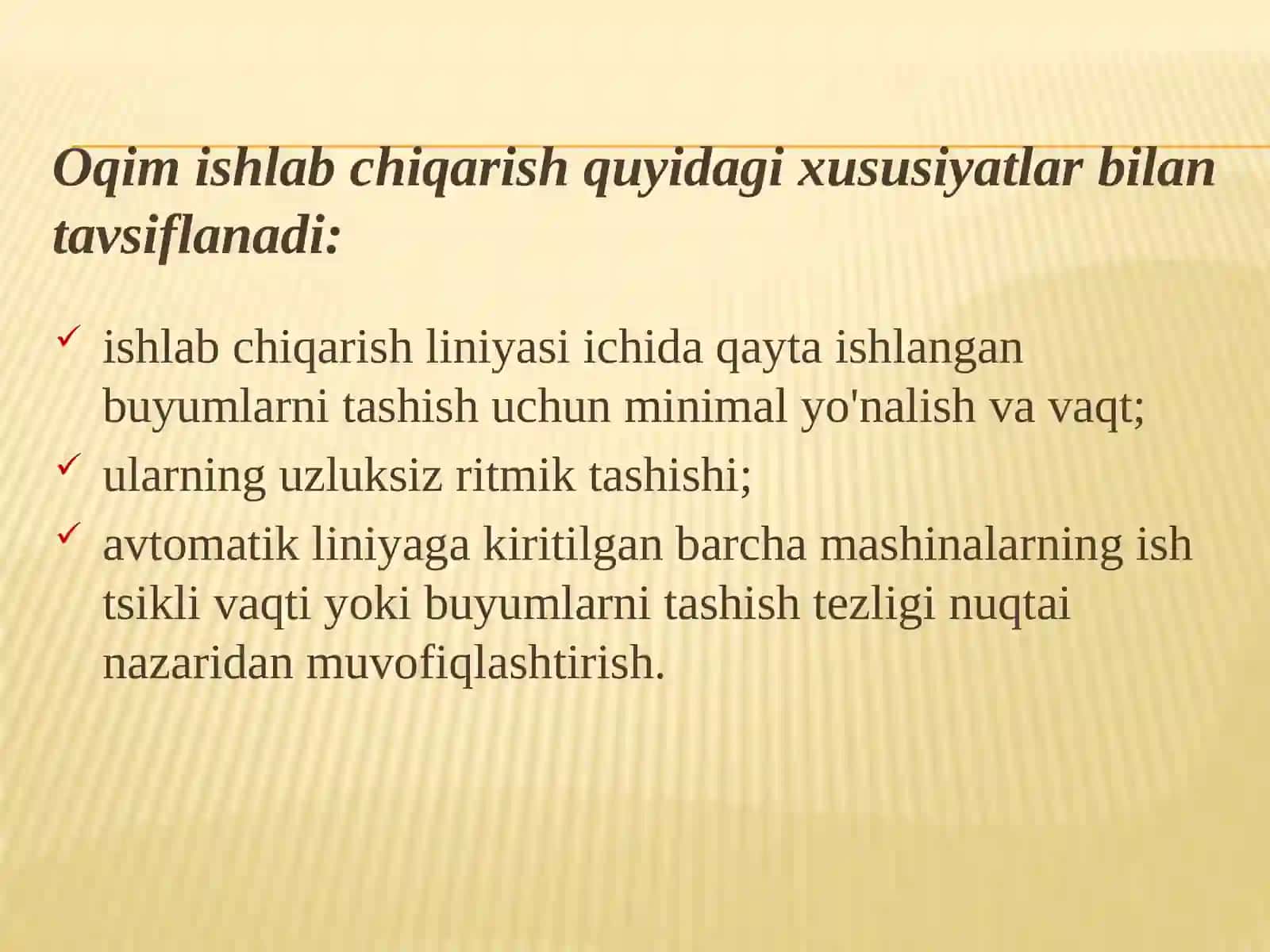 Avtomatik oqim chiziqlar 3