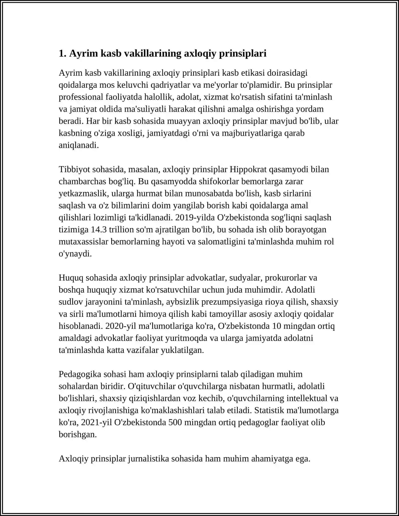 AYRIM KASB VAKILLARINI FAOLIYATINING AXLOQIY ASOSLAR 3