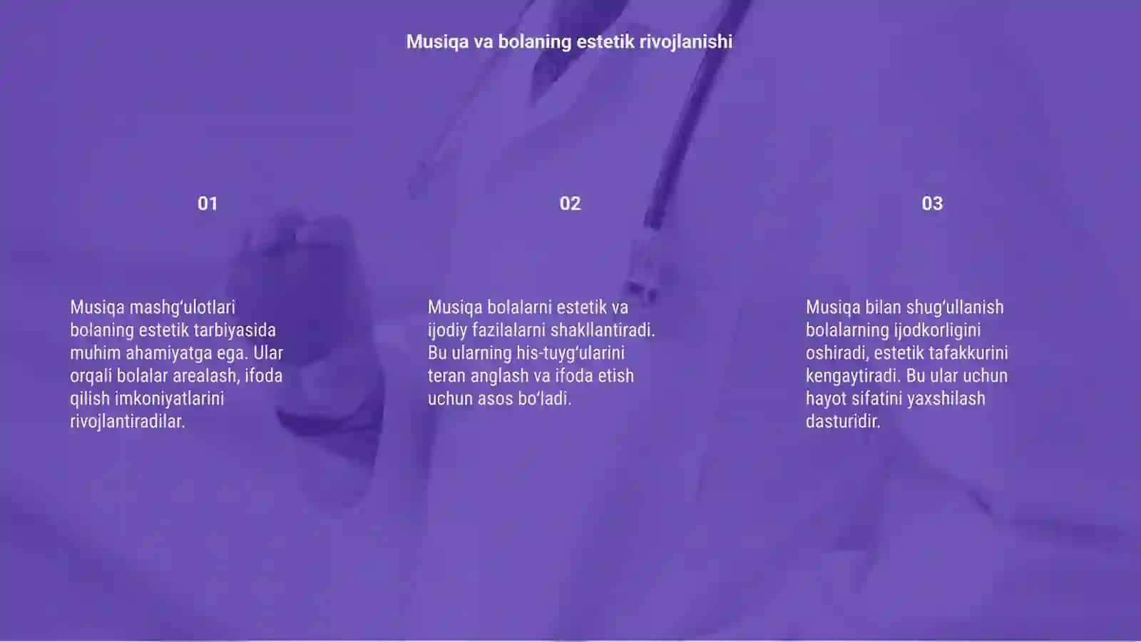 Musiqa mashgʻulotlarning bolaning estetik tarbiyasidagi eli 3