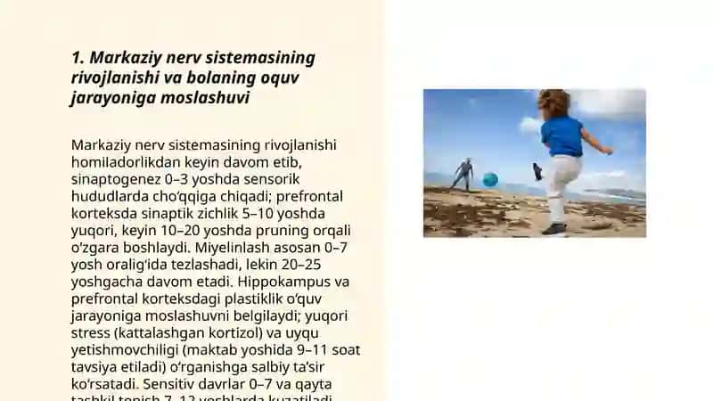 Bolaning oquv jarayoniga adaptasiyasining fiziologik asoslari 3