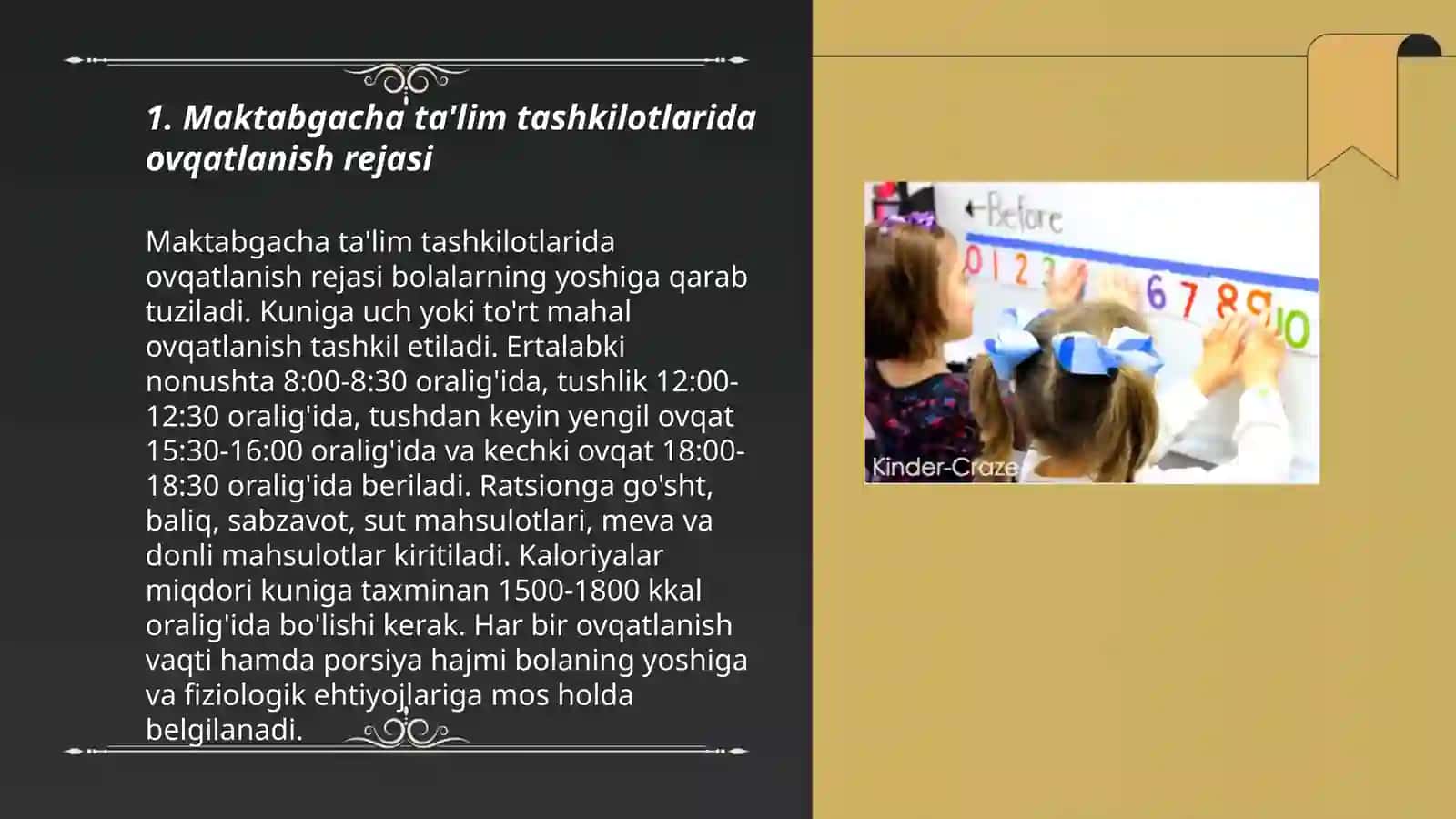 Bolalar maktabgacha ta'lim tashkilotlari muasasalari funksional ovqatlanishni tashkil etish 3