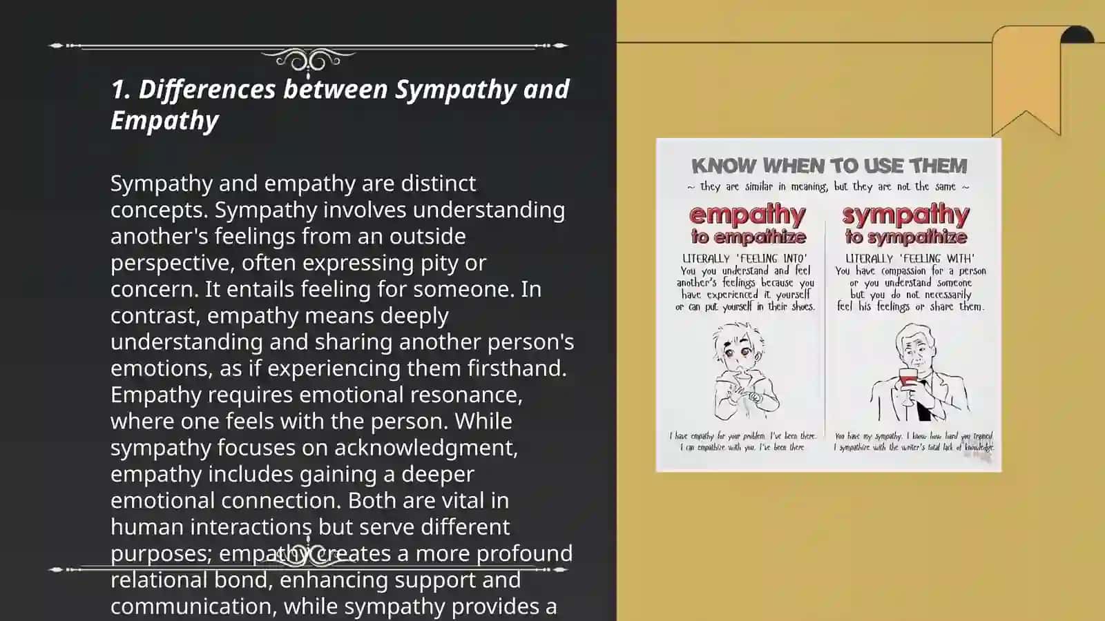 Sympathy and Empathy. Describing pain 3