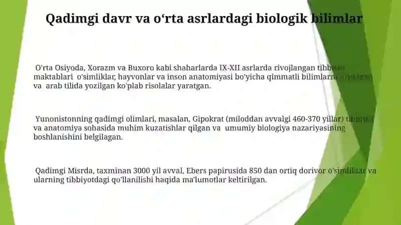 Biologiya tushunchalarini rivojlantirish nazariyasi 3
