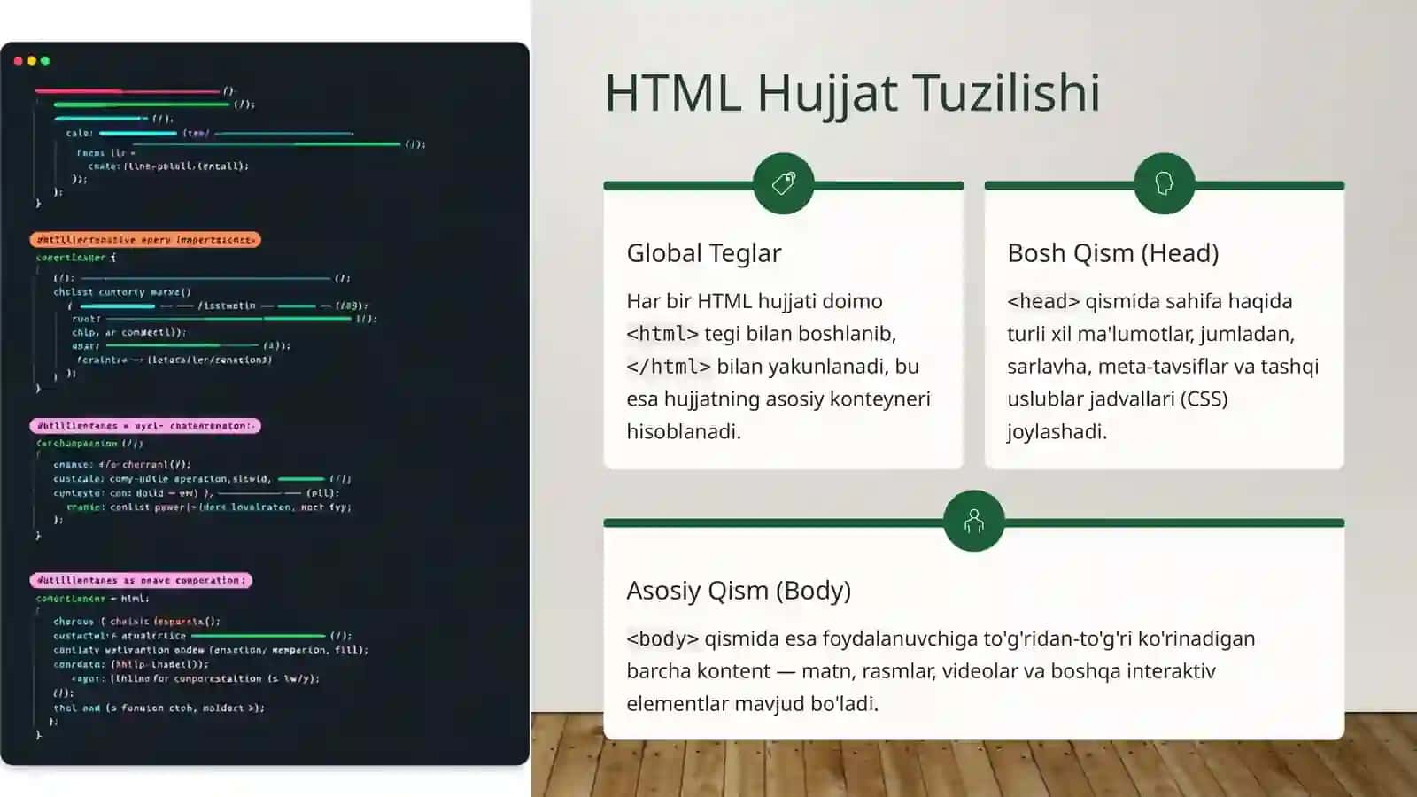 HTML Tilida Ishlatiladigan Teglar Haqida Ma'lumot 3