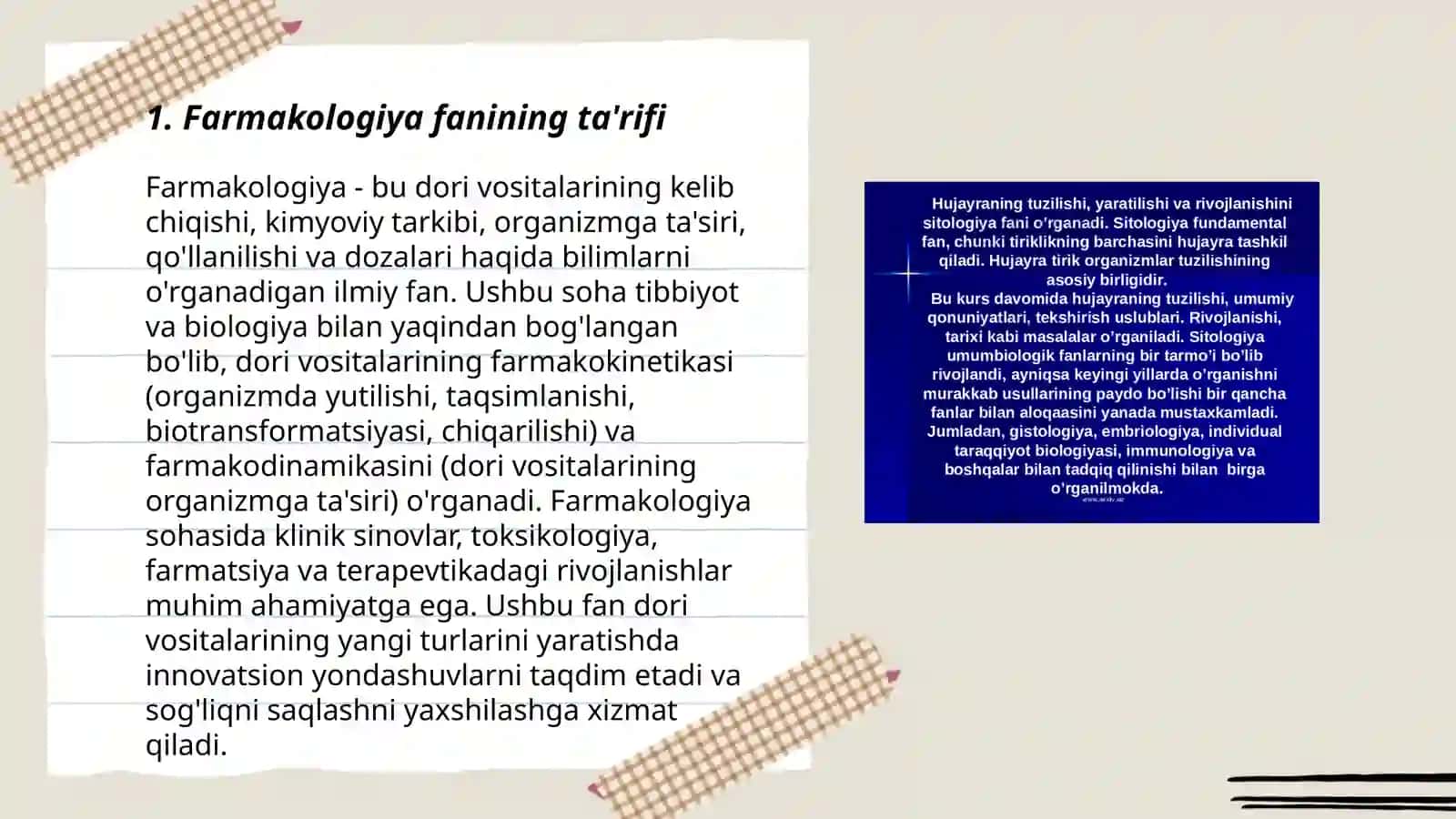 Farmakologiya fanining mohiyati 3
