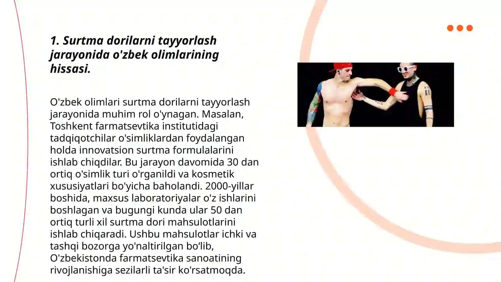 Surtma dorilarni tayyorlashda o'zbek olimlarining taklif etgan asoslari haqida axborot 3