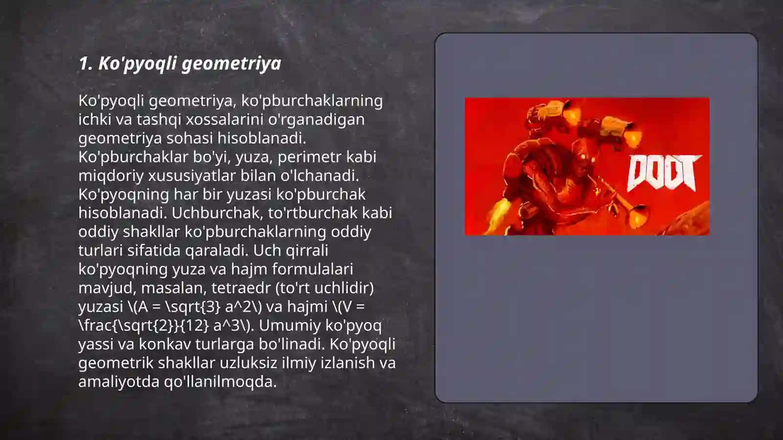Ko'pyoqli geometriya 3