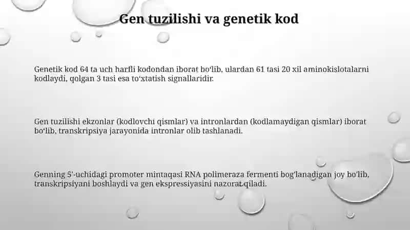 Gen va uning tuzilishi 3