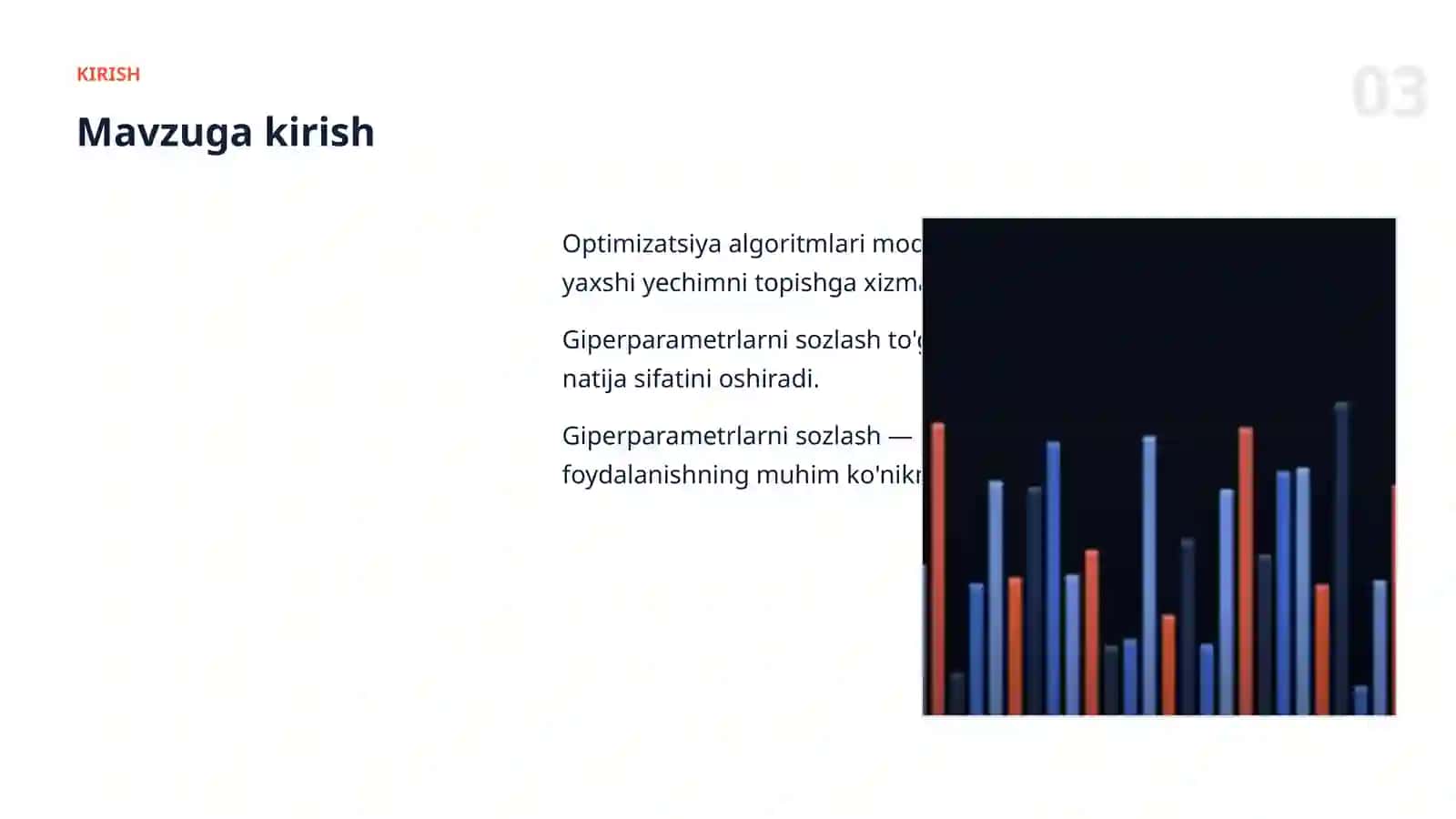 OPTIMIZATSIYA ALGORITMLARI 3