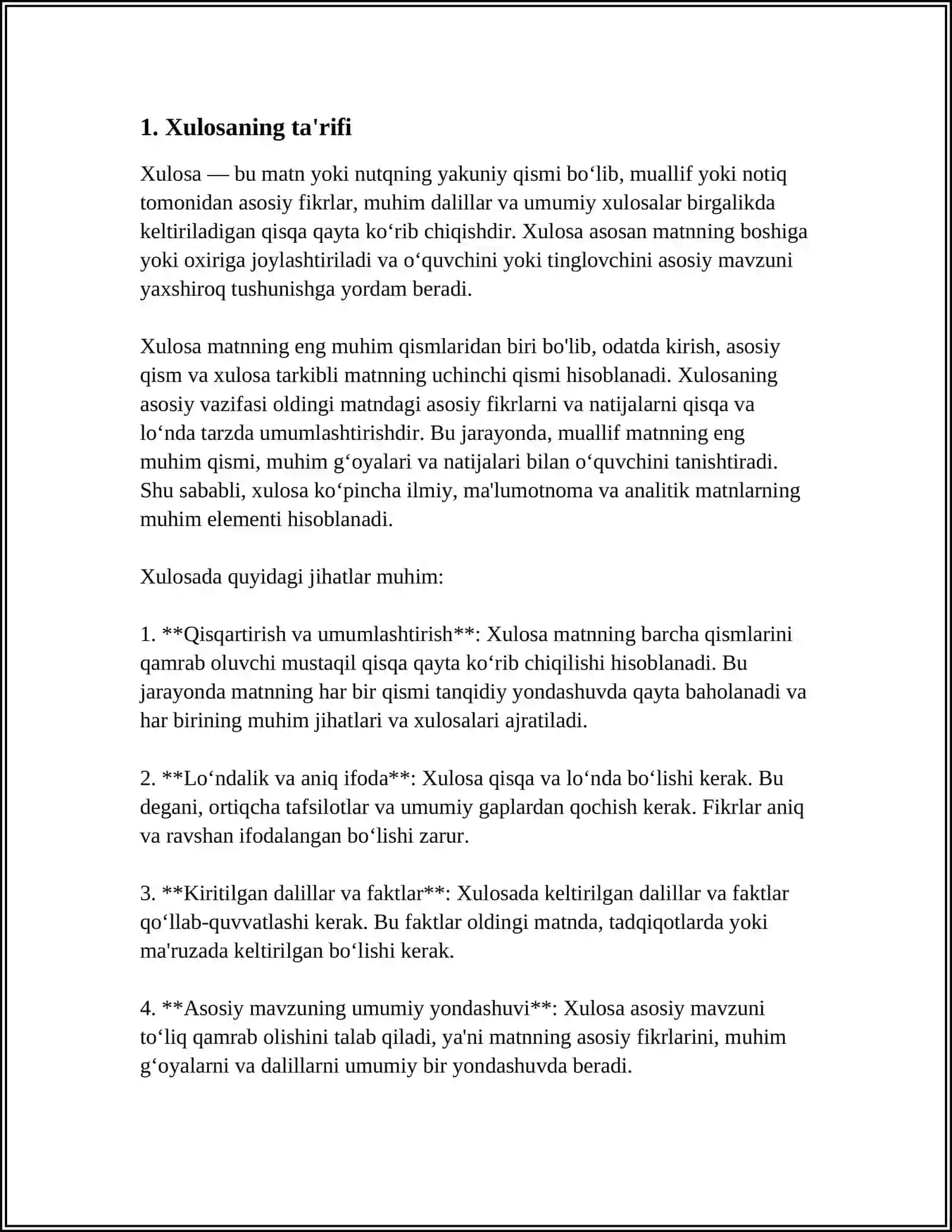 XULOSANING UMUMIY MANTIQIY TAVSIFI 3