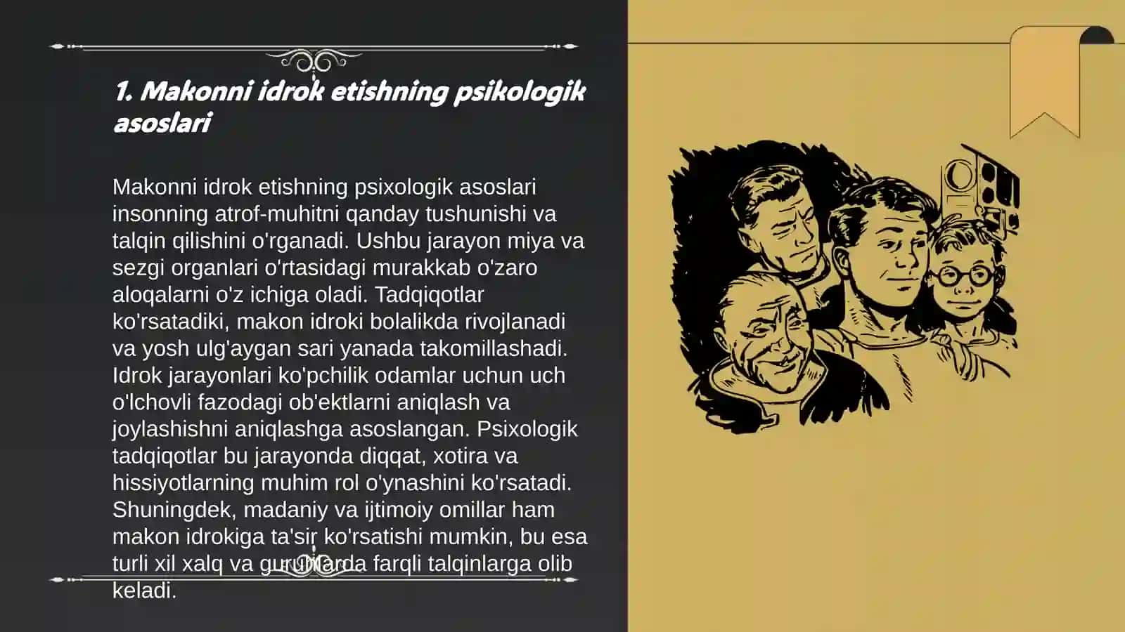 Makonni ko'rish orqali idrok etish 3