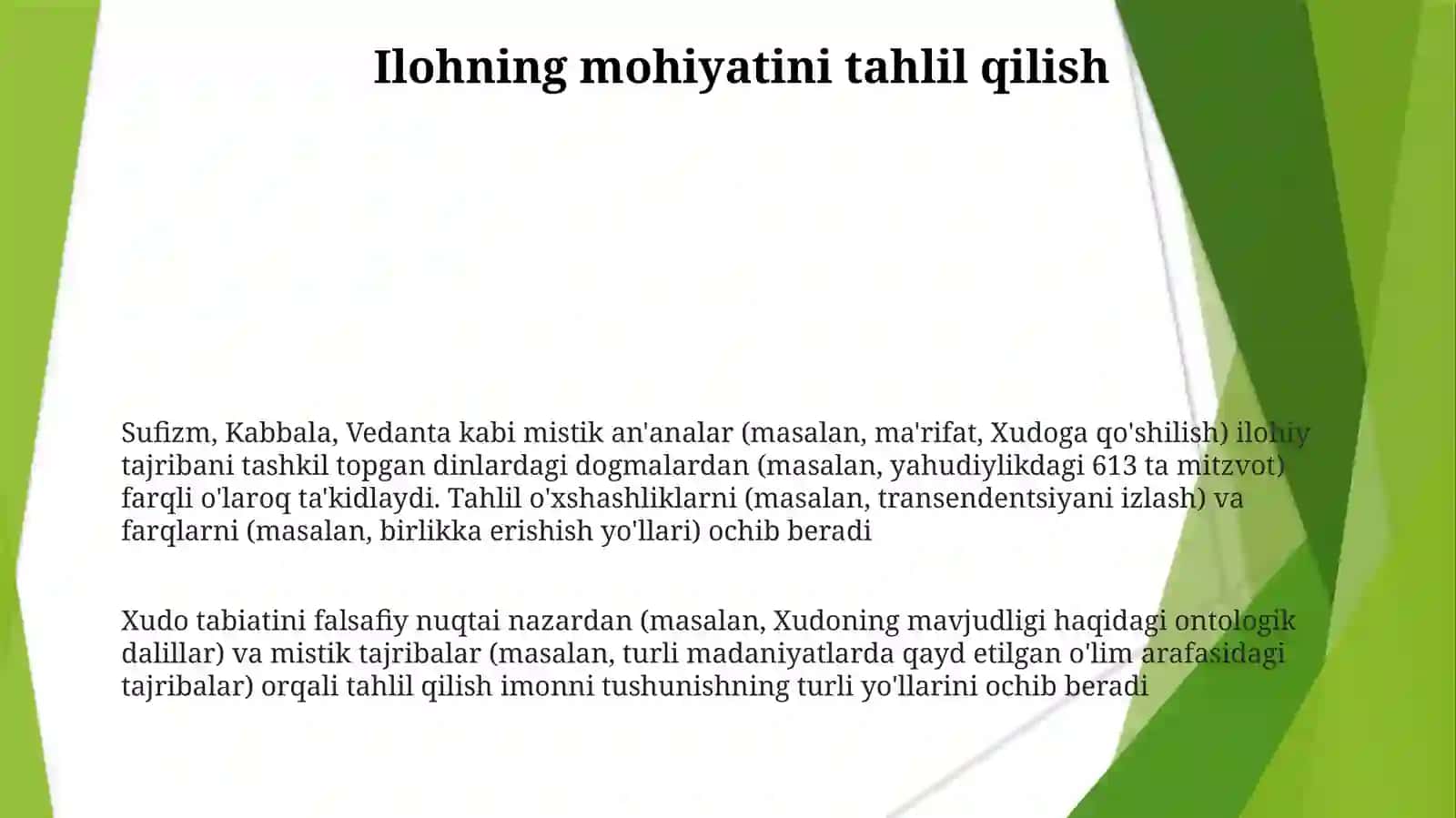 Dinvahurfikrlikhaqidagigʻoyalarnigʻazaliygʻoyalaribilanqiyoslash 3