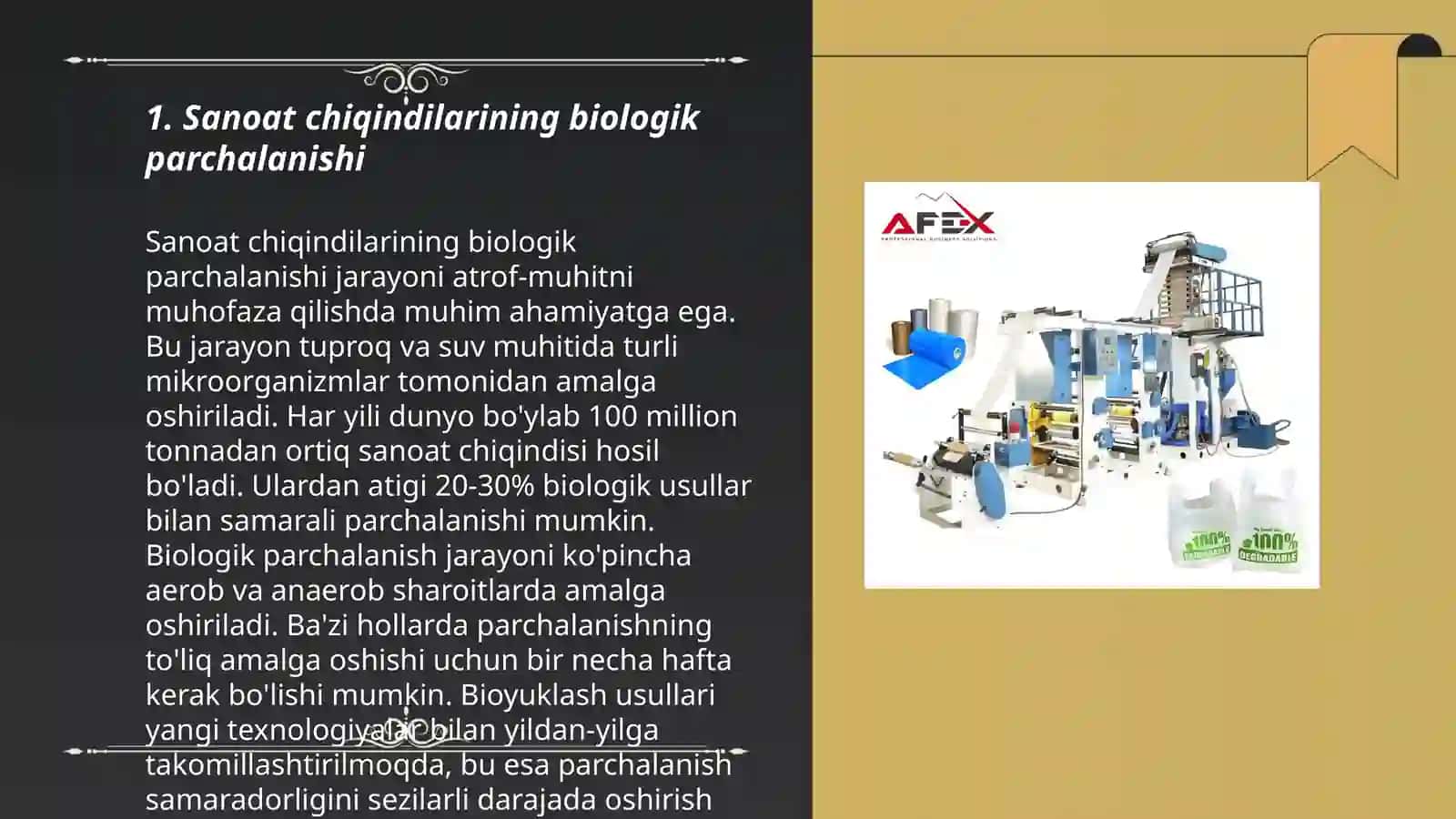Sanoat chiqindilarini biologik qayta ishlash texnologiyalari 3