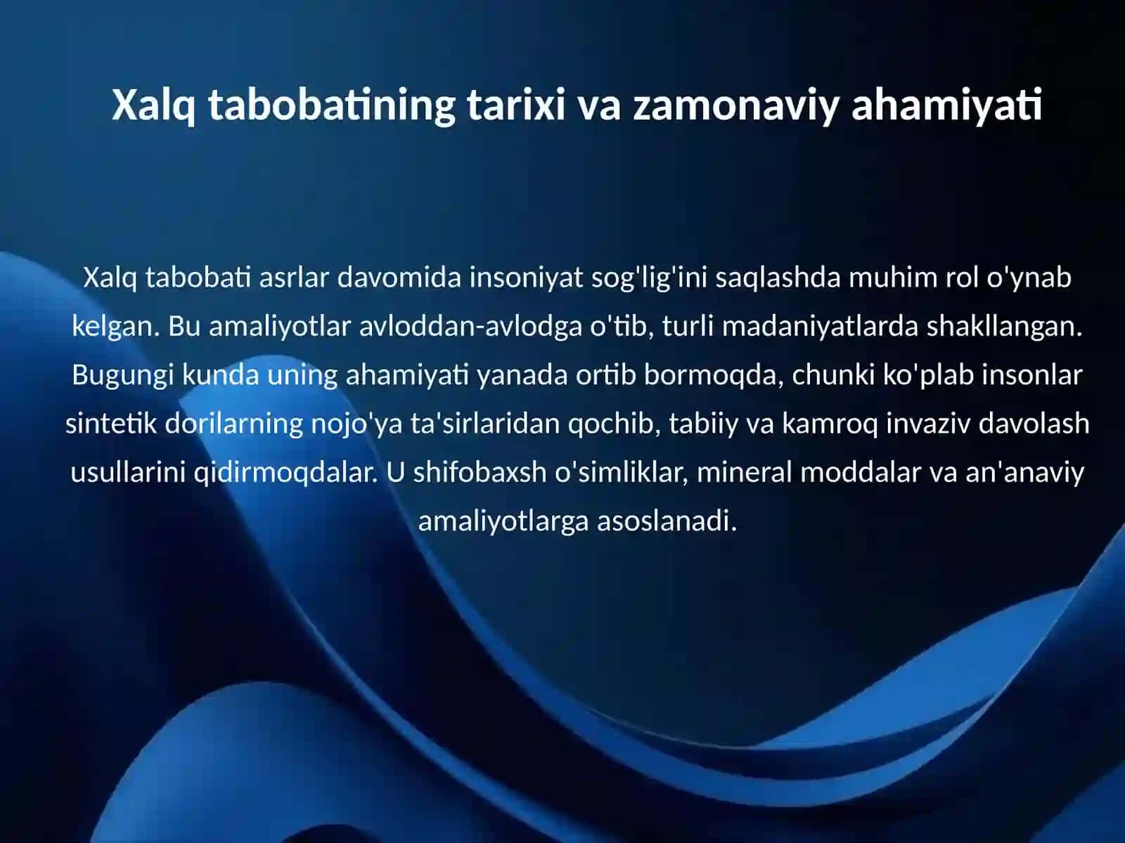 Zamonaviy xalq tabobati usullari 3