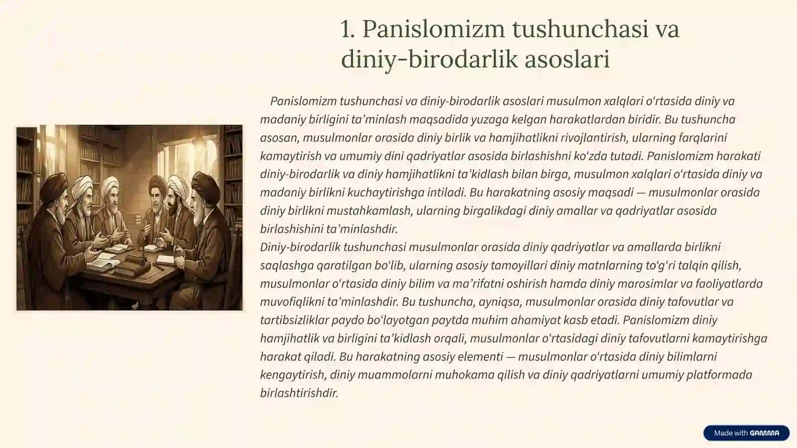 Panislomizm va Panarabizm siyosiy harakatlari 3