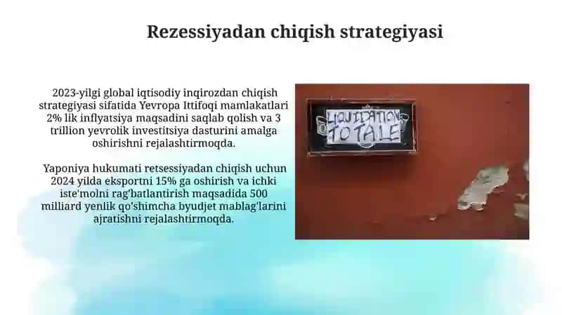 Retsessiya va inflyatsion uzilish 3