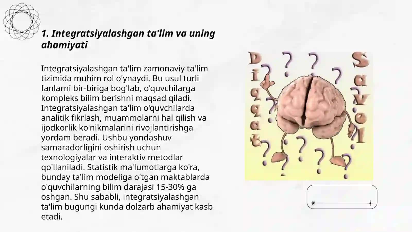 Integratsiyalashgan ta'limda o`yin texnologiyalari 3