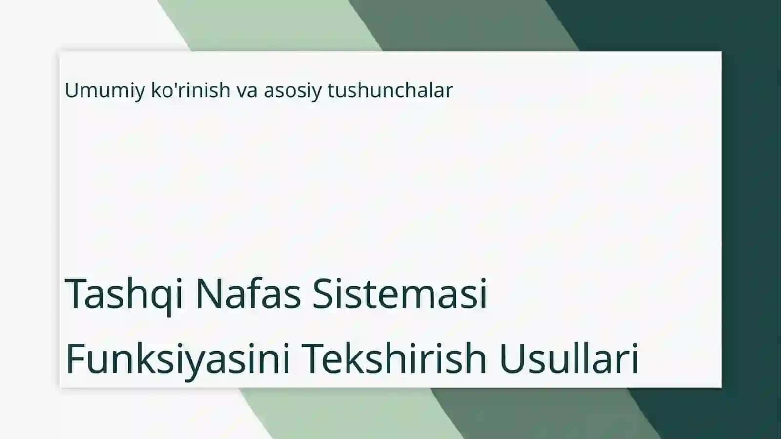 Tashqi nafas va yurak qon-tomir sistemasi funksiyasini tekshirish usullari 3