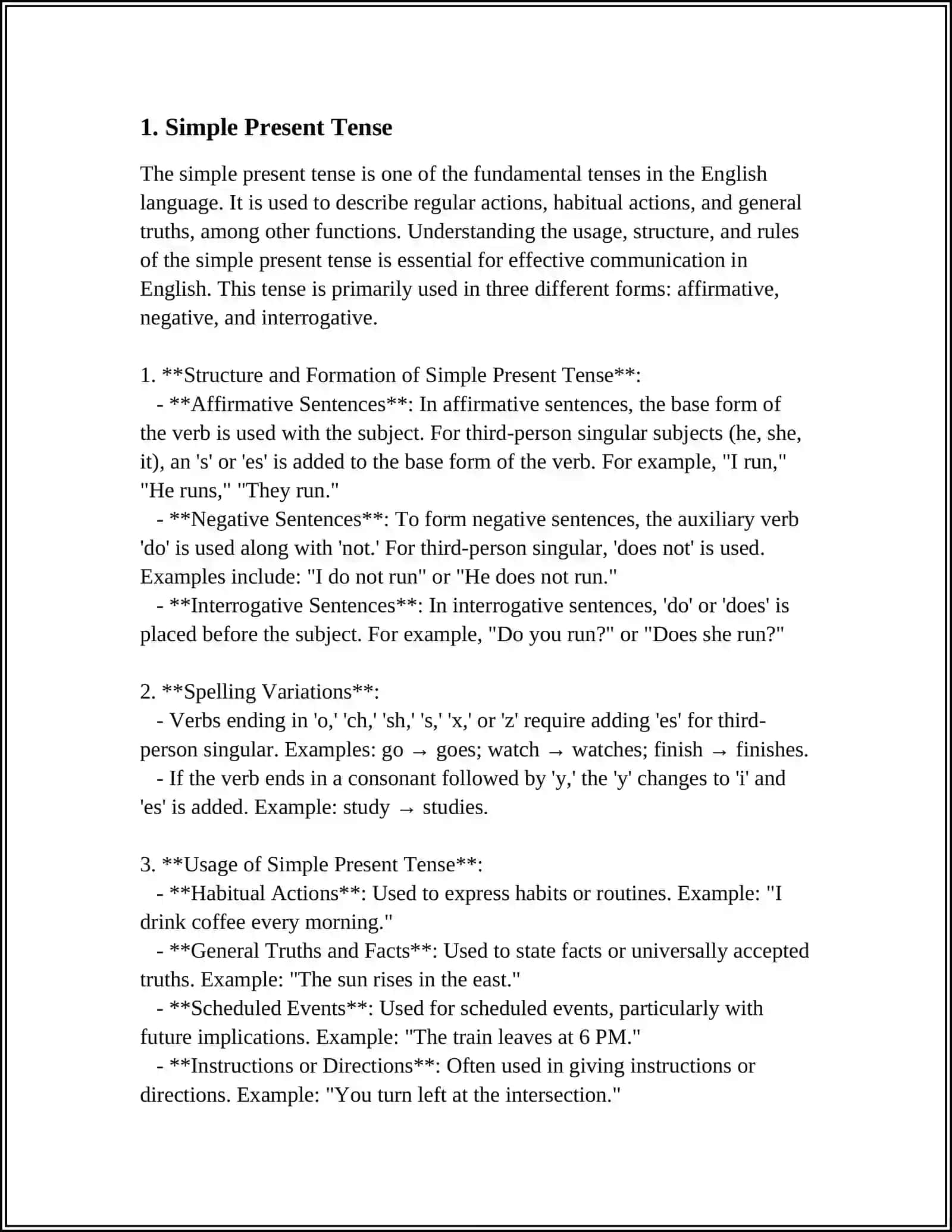 FORMS OF VERBS 3