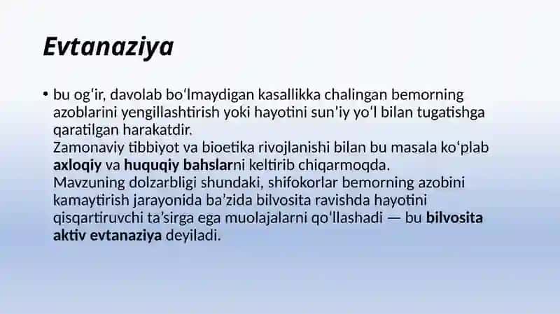 Bilvositaaktivevtanaziya holatlarining etik-huquqiy jihatlari 3