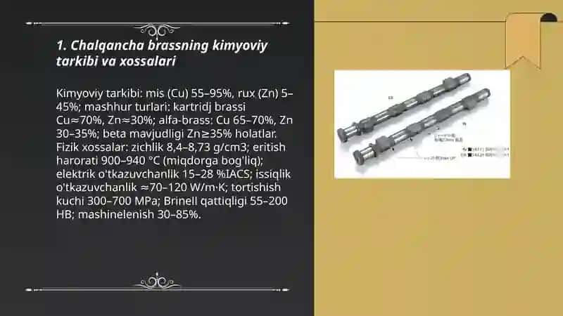 Chalqancha brass va yonbosh usullarning texnik xususiyatlari va qoʻllanishi 3
