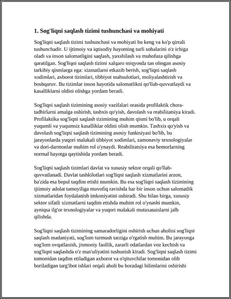 SOG'LIQNI SAQLASH TIZIMI 3