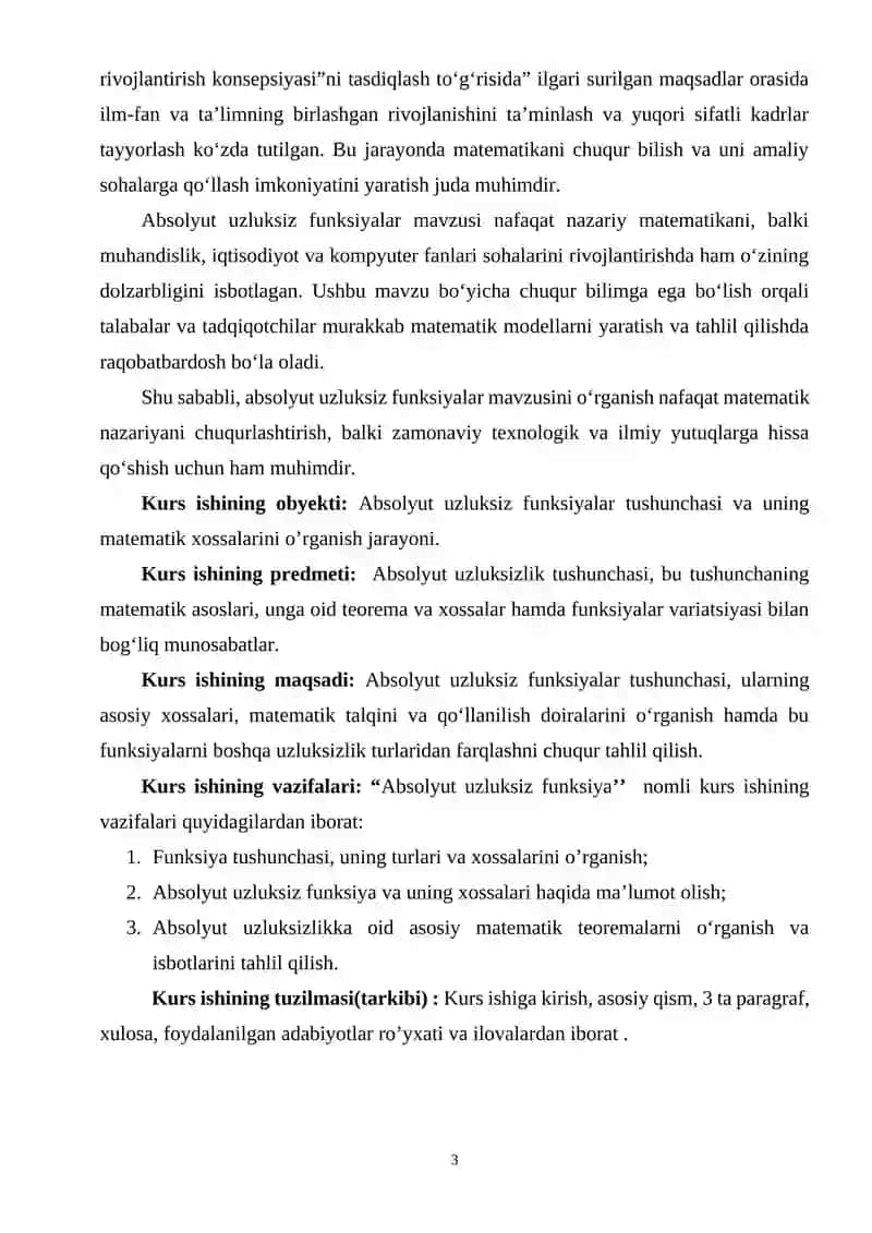 Absolyut uzluksiz funksiyalar 3