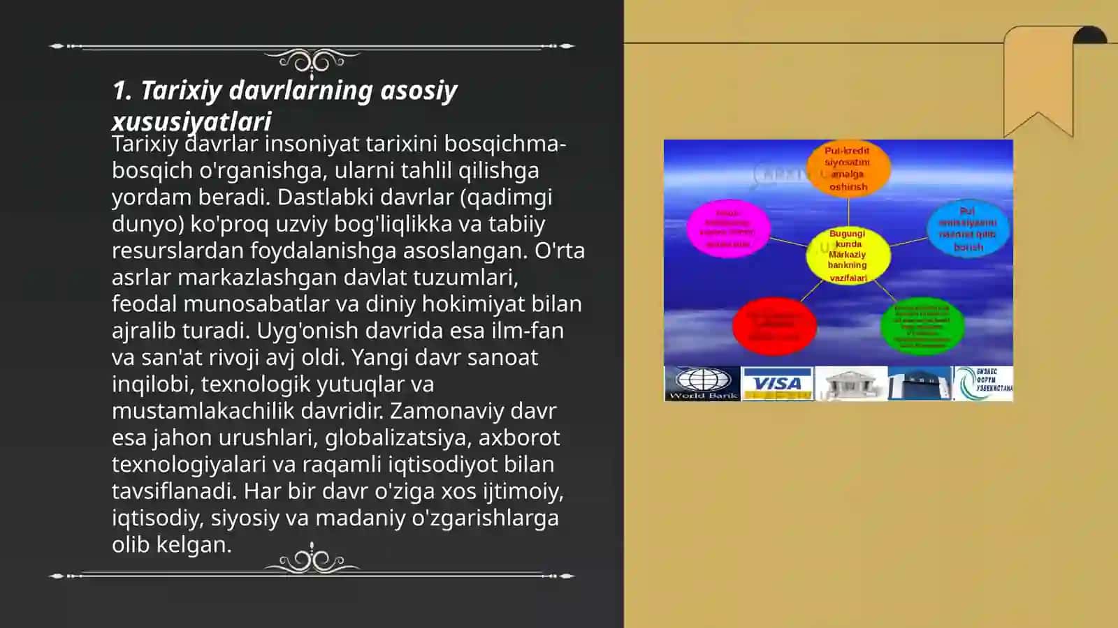 Har bir davirni vazifasi va ish usullari 3