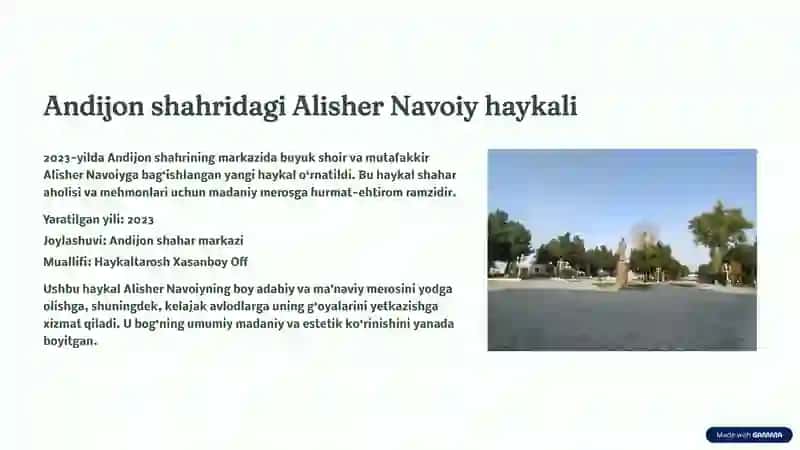 Alisher Navoiy Istirohat Bog‘i (Andijon) 3