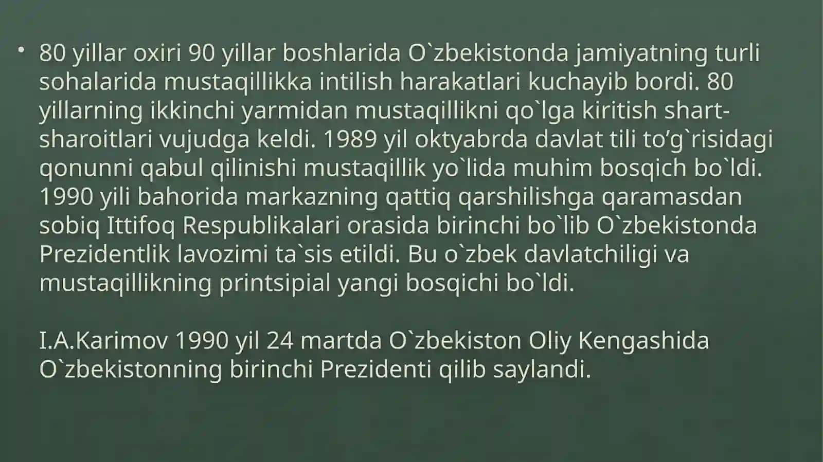 Mustaqillikning dastlabki yillarida O’zbekistondagi ijtimoiy vaziyat. Davlatning ijtimoiy ximoya siyosati 3