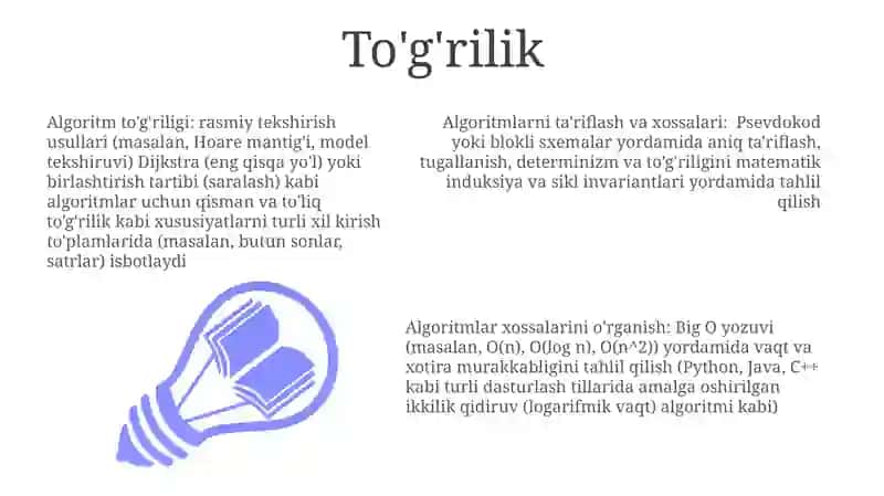 Algoritmtarifini va xossalari 3