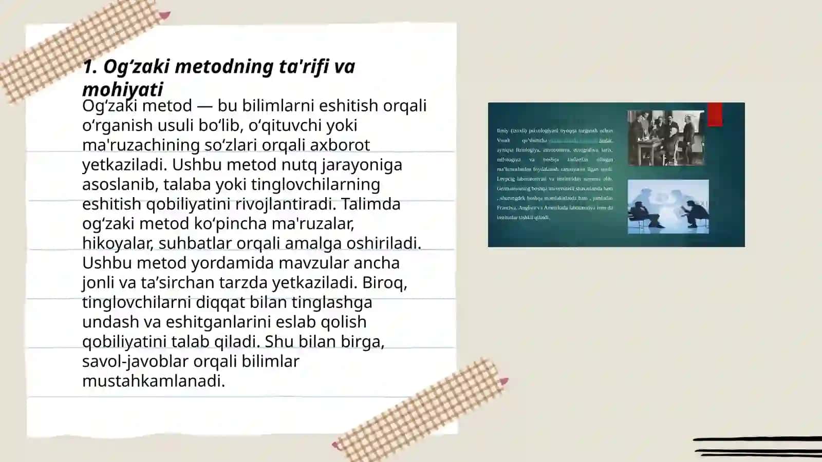 Ogʻzaki metodning ta'rifi va mohiyati 3