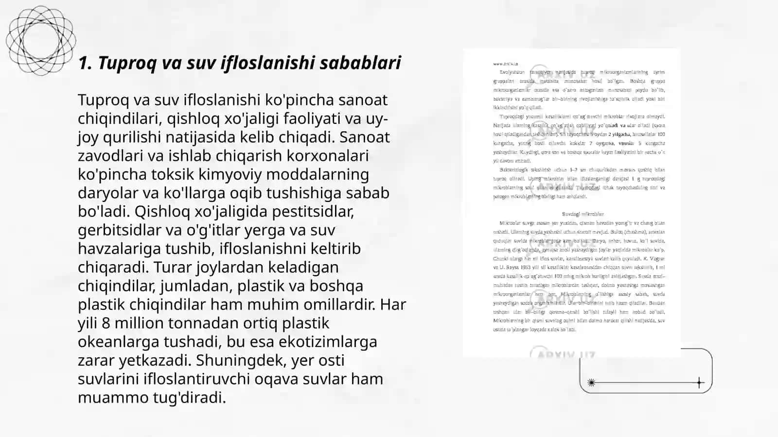 Tuproq va suvning ifloslanishi 3