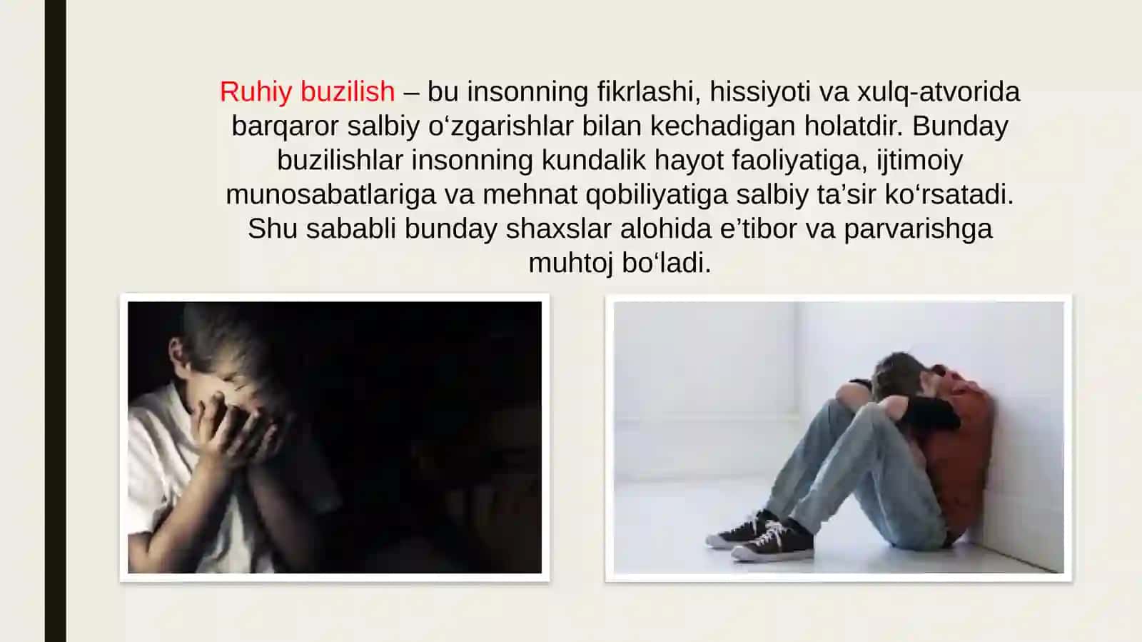 Ruhiy buzilishi bo’lgan shaxsni parvarishlashda oilaning o’rni 3