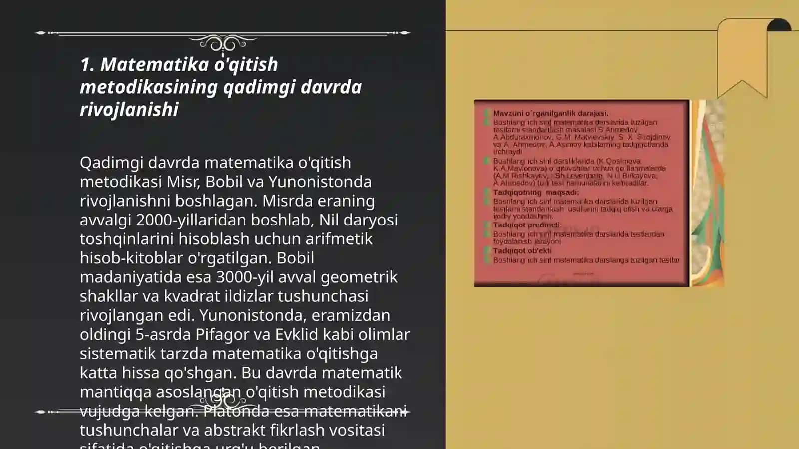 Matematika o'qitish metodikasining taraqqiyot tarixi 3