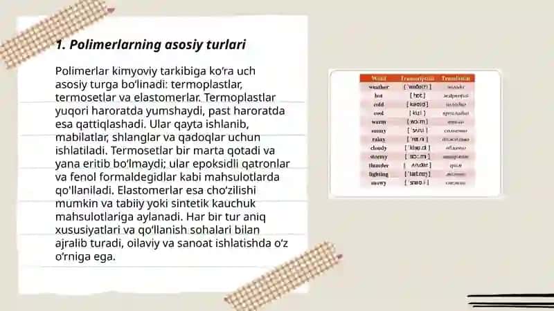 Polimerlar va ulardan tibbiyotda foydalanish 3