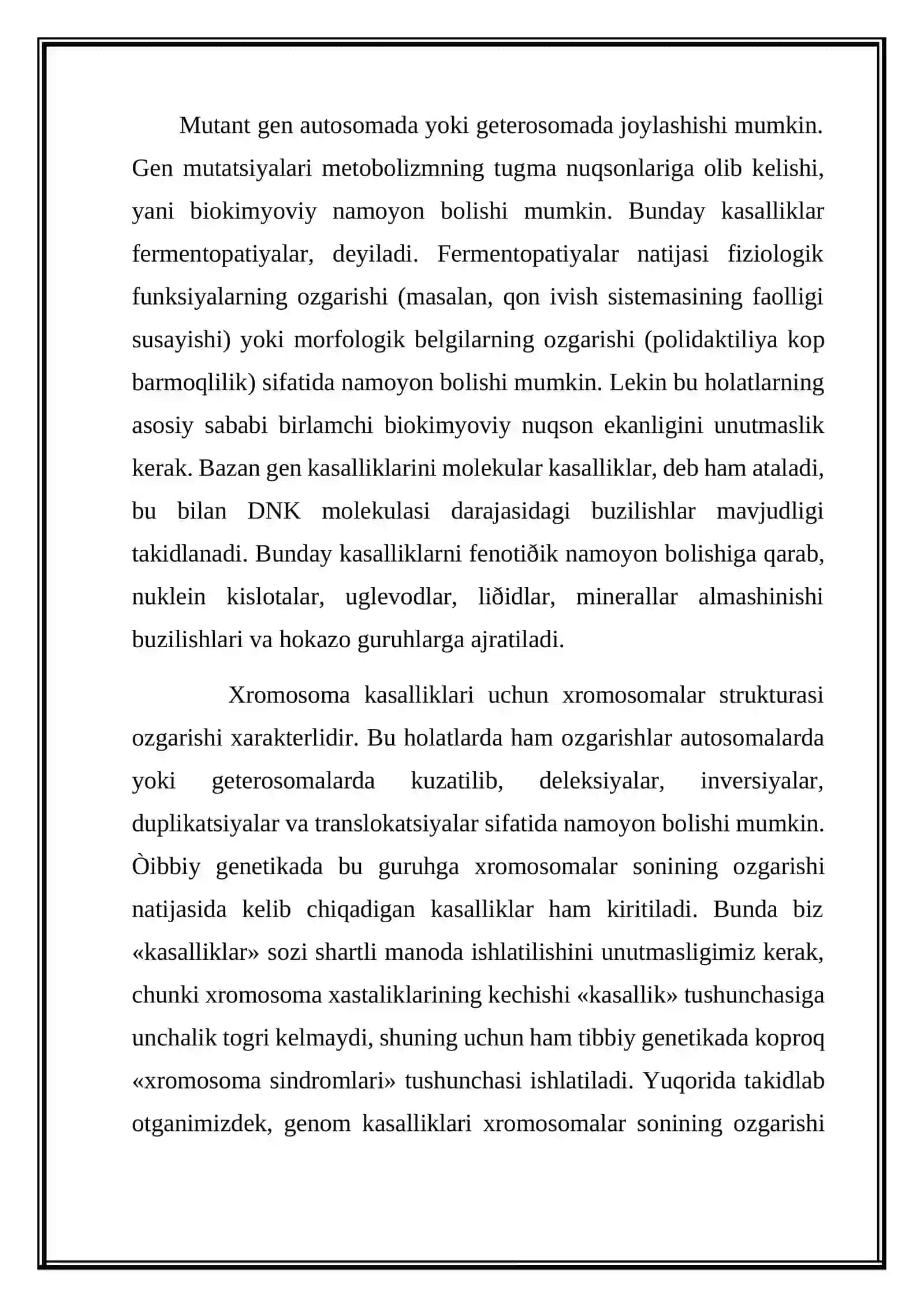 IRSIY KASALLIKLAR. TIBBIY GENETIK MASLAHAT. IRSIY KASALLIKLARNING TASNIFI 3