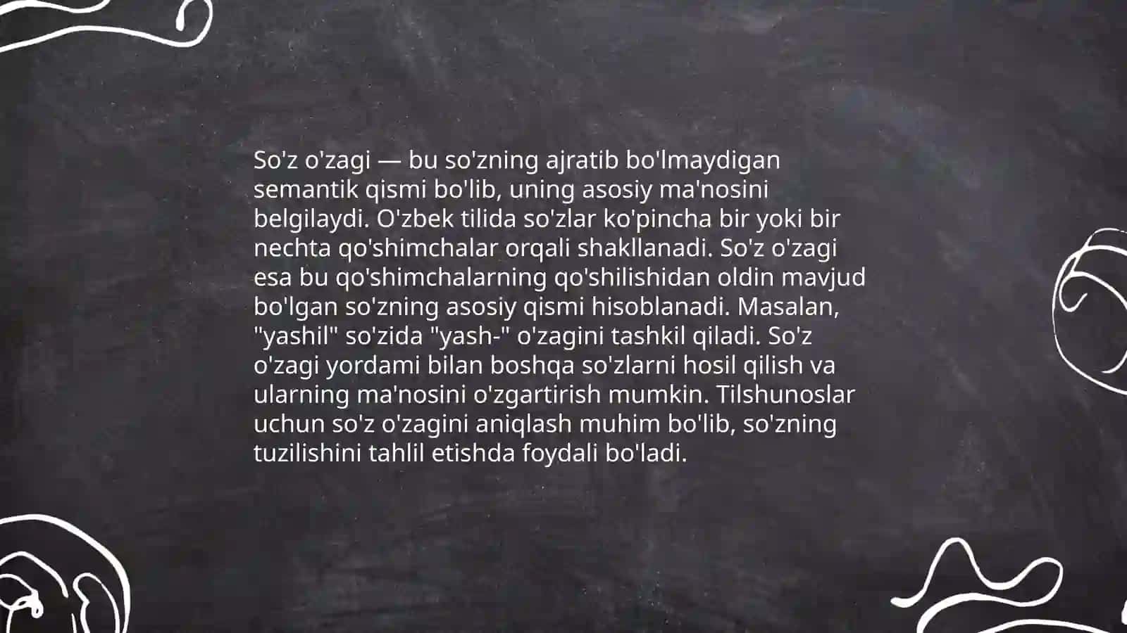 So'z o'zagi va affikslari 3