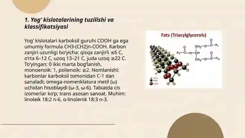 Lipid tabiatli moddalarning metabolizmi 3