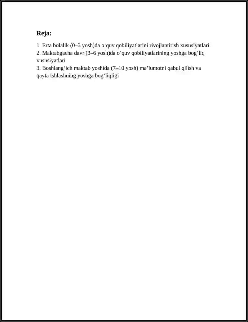 OʻQUV QOBILIYATLARINI RIVOJLANTIRISHNING YOSHGA BOGʻLIQ XUSUSIYATLARI 3