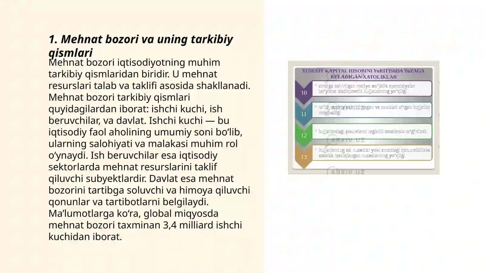 Mehnat kapital va yer bozorlarini tahlil qilish 3