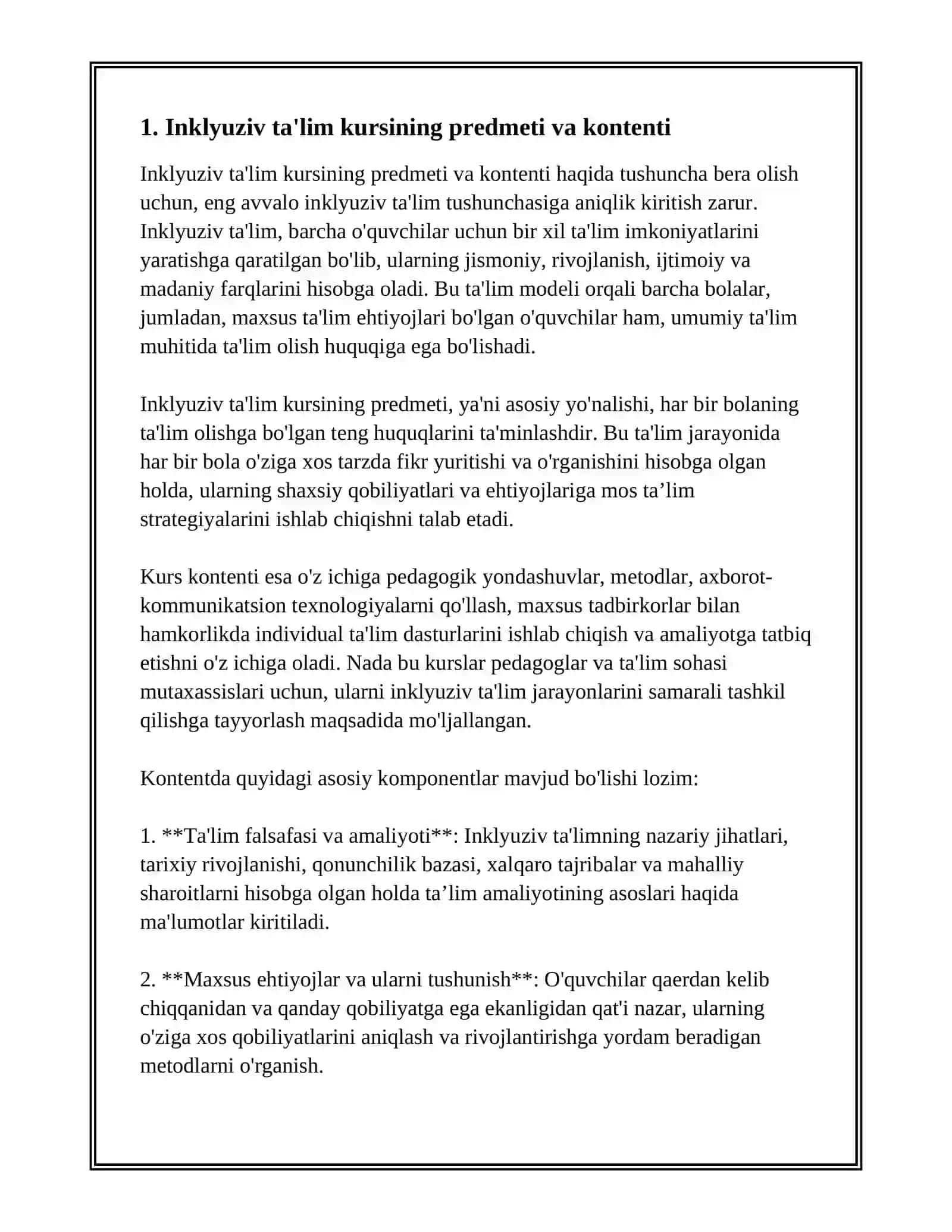 INKLYUZIV TAʼLIM KURSI 3